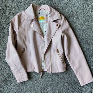 Girls Pink Bomber Jacket Size 7/8